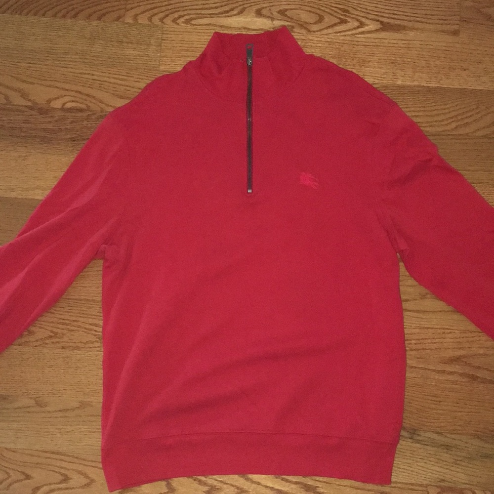 Red Burberry Zip up